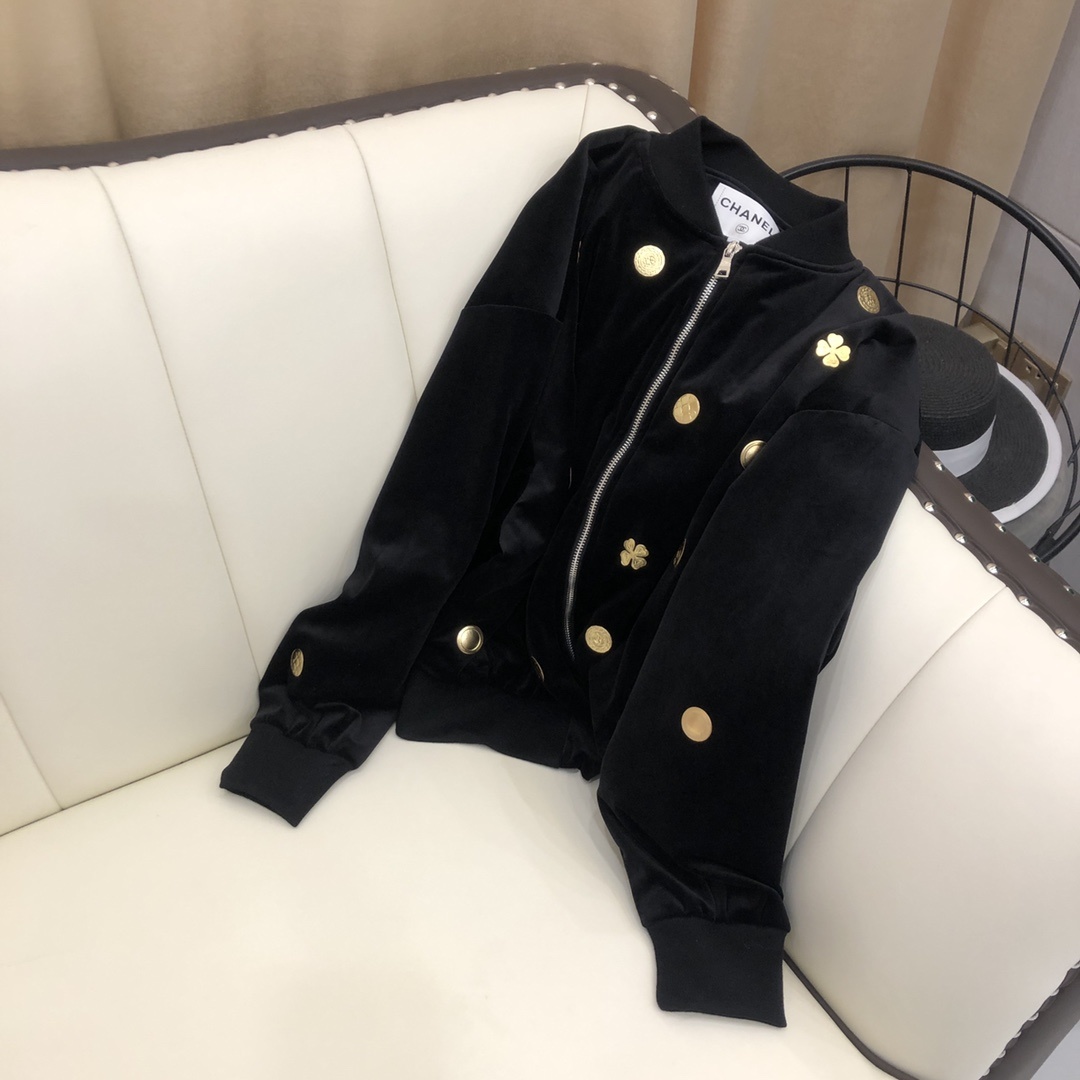 Chanel金丝绒质地外套新品现货发