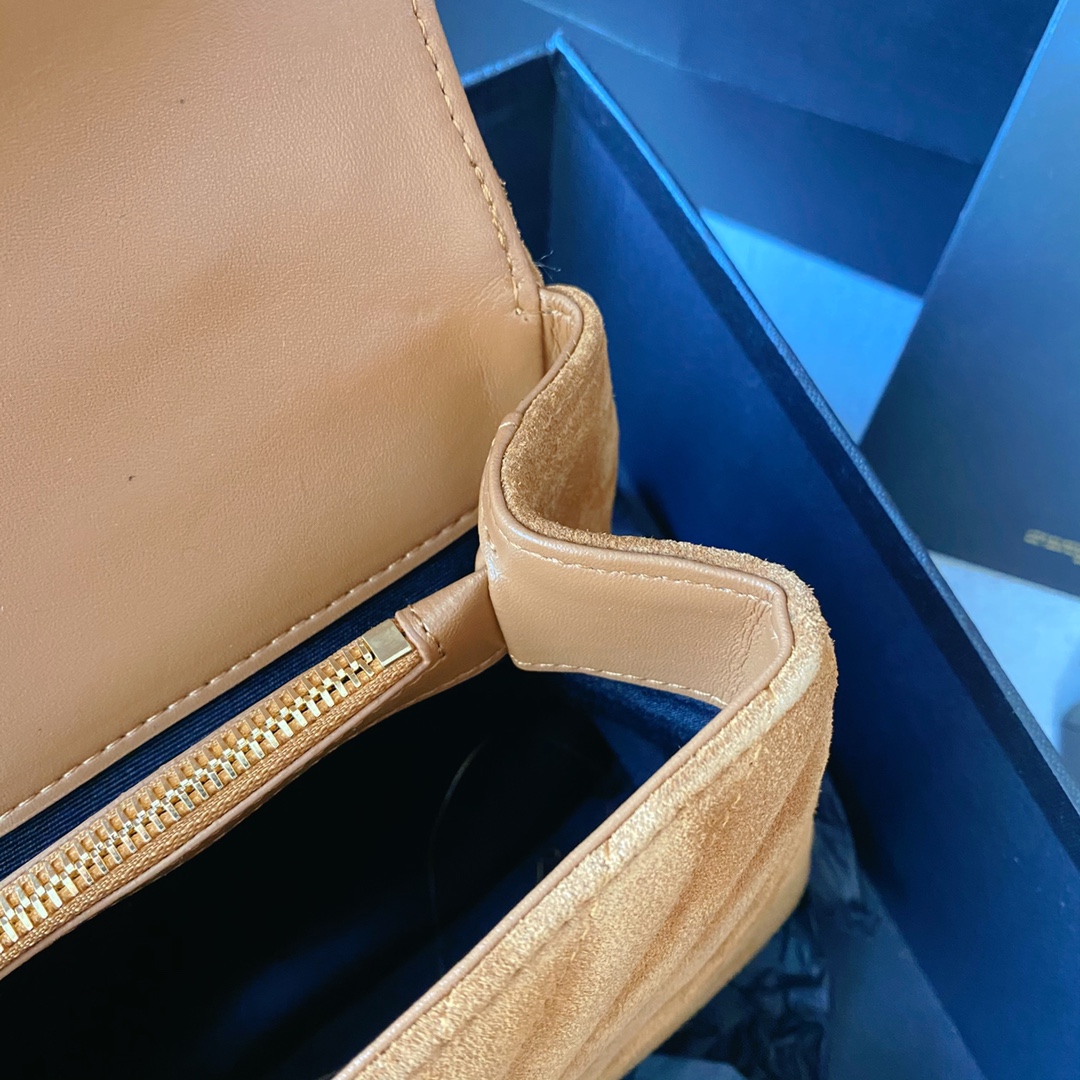 Saint Laurent 棕色磨砂皮