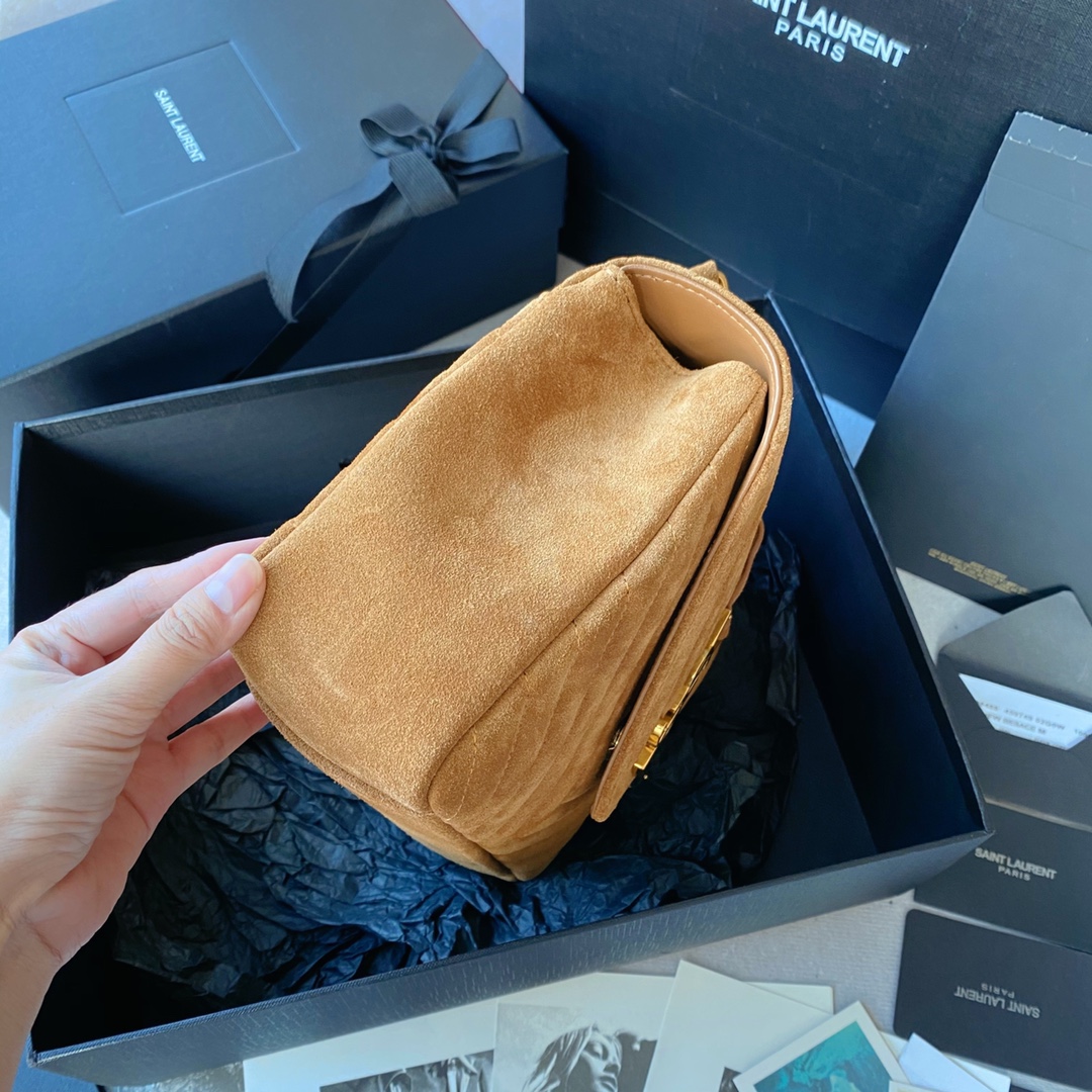 Saint Laurent 棕色磨砂皮