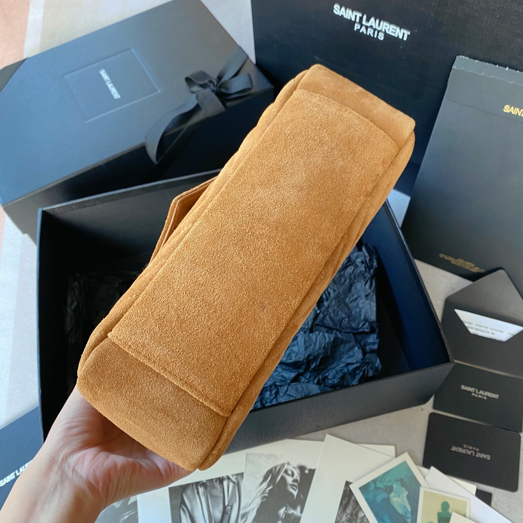 Saint Laurent 棕色磨砂皮
