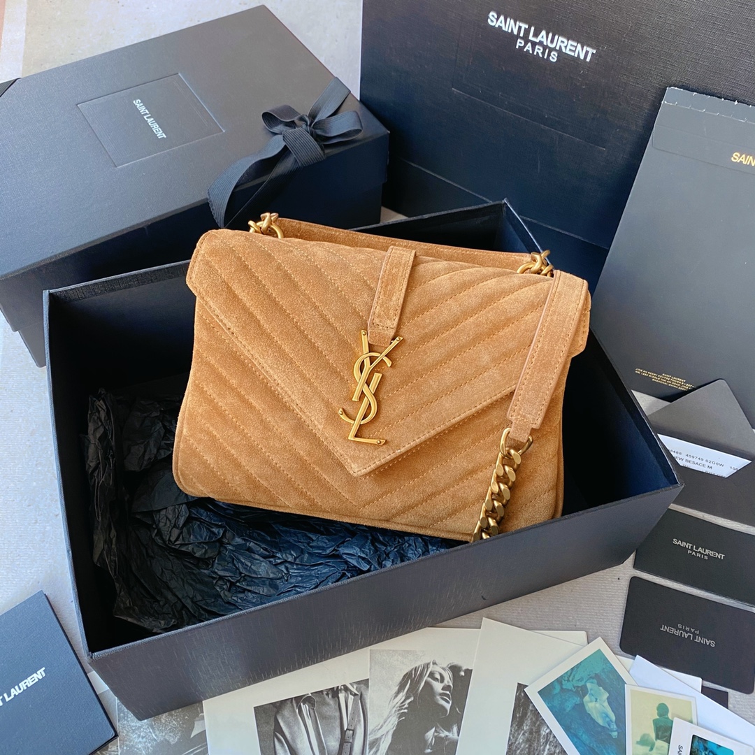 Saint Laurent 棕色磨砂皮