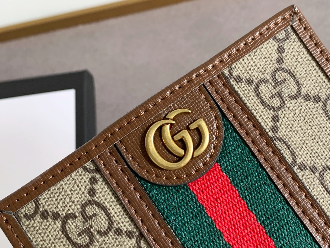 Ophidiaシリーズ GG Supreme 小カードケース - 高級人造帆布製