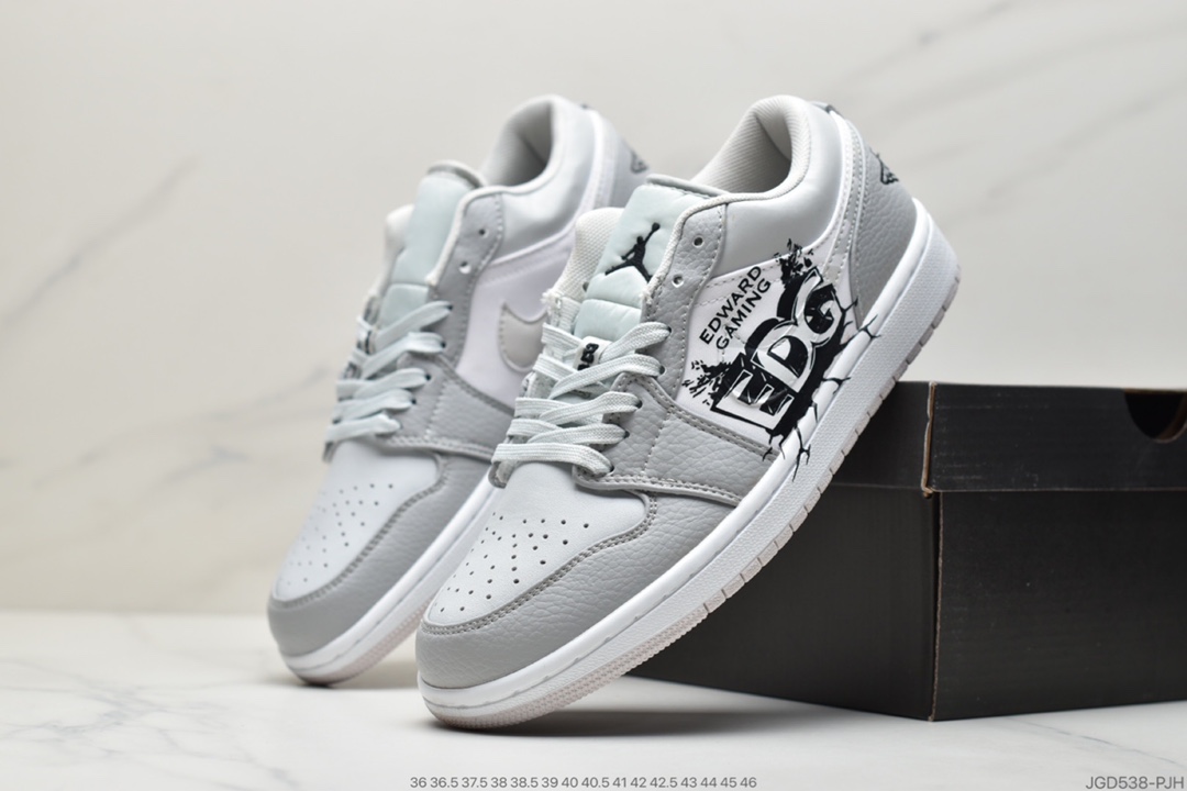 180 耐克Nike Air Jordan 1 Low “Silver Toe” 黑银 AJ1 CQ9828-131