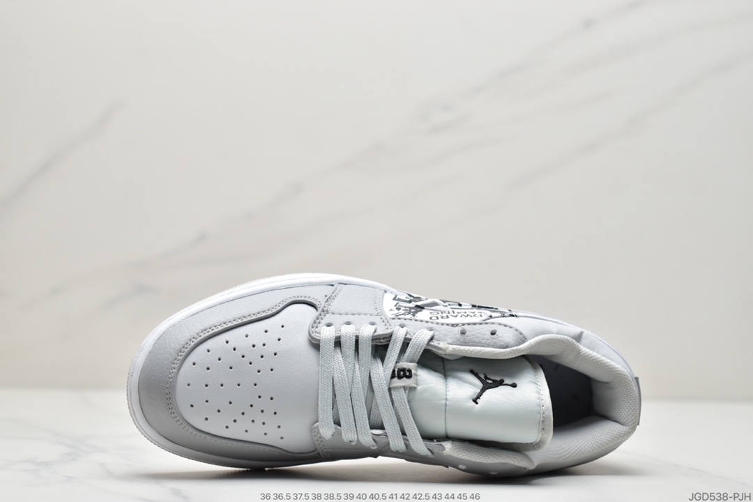 180 耐克Nike Air Jordan 1 Low “Silver Toe” 黑银 AJ1 CQ9828-131