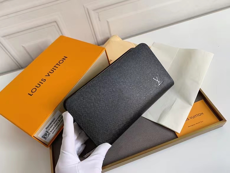 モノグラムキャンバス メンズダブルジップ財布 実用的なデザイン