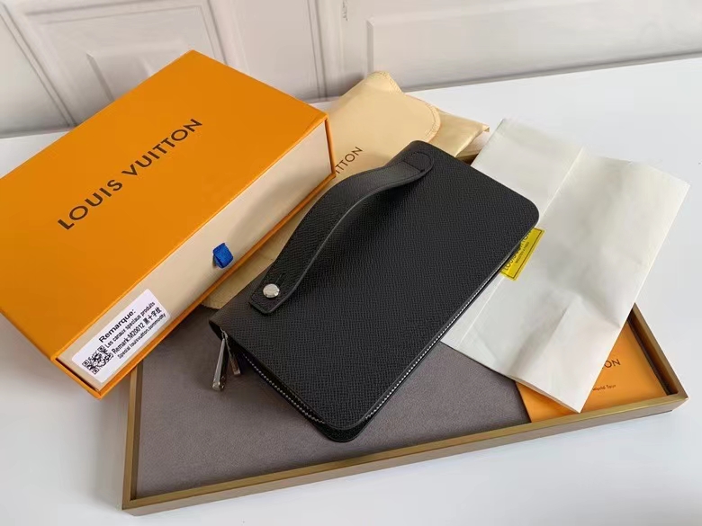 モノグラムキャンバス メンズダブルジップ財布 実用的なデザイン