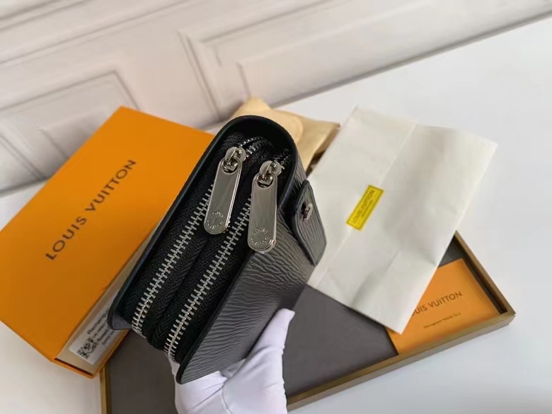 高級ブランド 男性用ダブルジッパー財布 モノグラムキャンバス