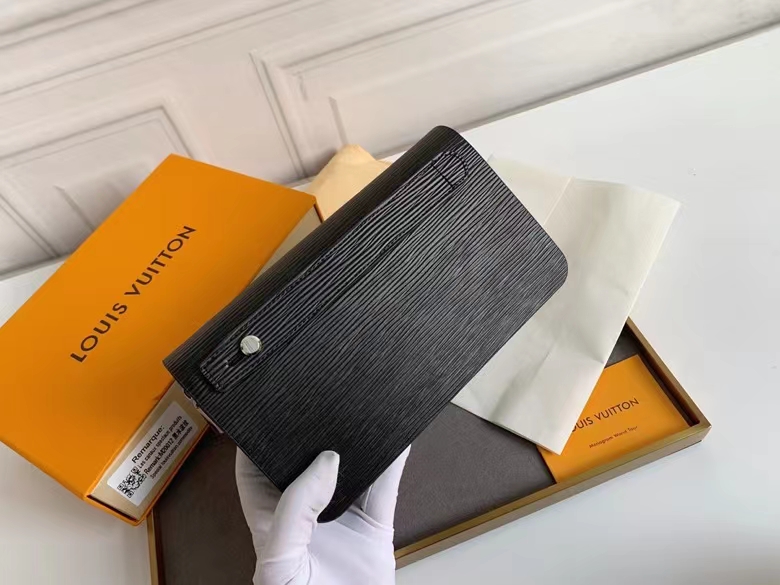 高級ブランド 男性用ダブルジッパー財布 モノグラムキャンバス