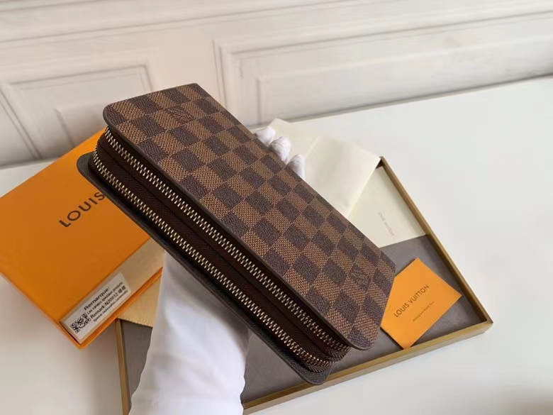 Monogram 男性用ダブルジッパー財布 - 実用的で広々としたデザイン