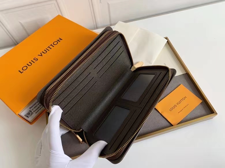 Monogram 男性用ダブルジッパー財布 - 実用的で広々としたデザイン