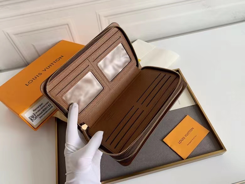 モノグラム メンズ ダブルジップ財布 - 実用的でスタイリッシュなデザイン