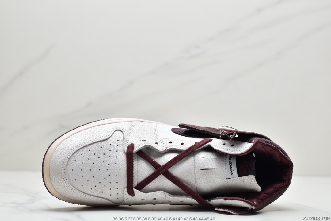 240  Maniére x Nike Air Jordan 1 Retro High OG ”White Sail/Maroon”AJ1 DO7097-100