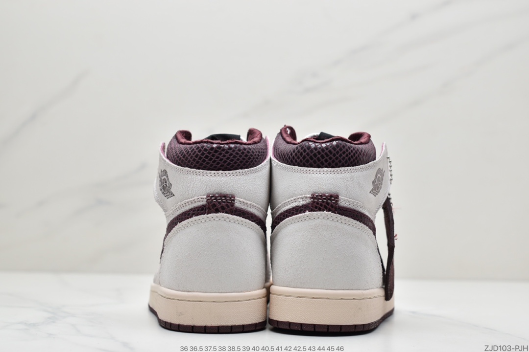 240  Maniére x Nike Air Jordan 1 Retro High OG ”White Sail/Maroon”AJ1 DO7097-100