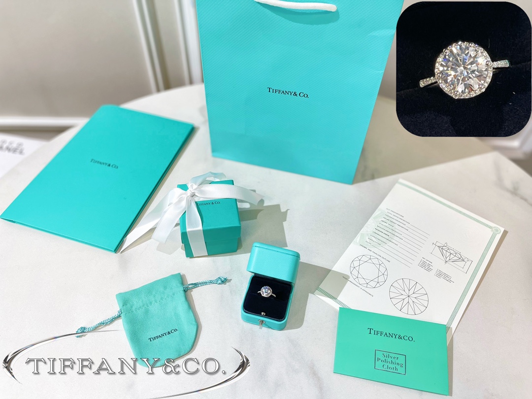 新款☑️TIFFANY& CO.蒂芙尼莫桑钻石戒