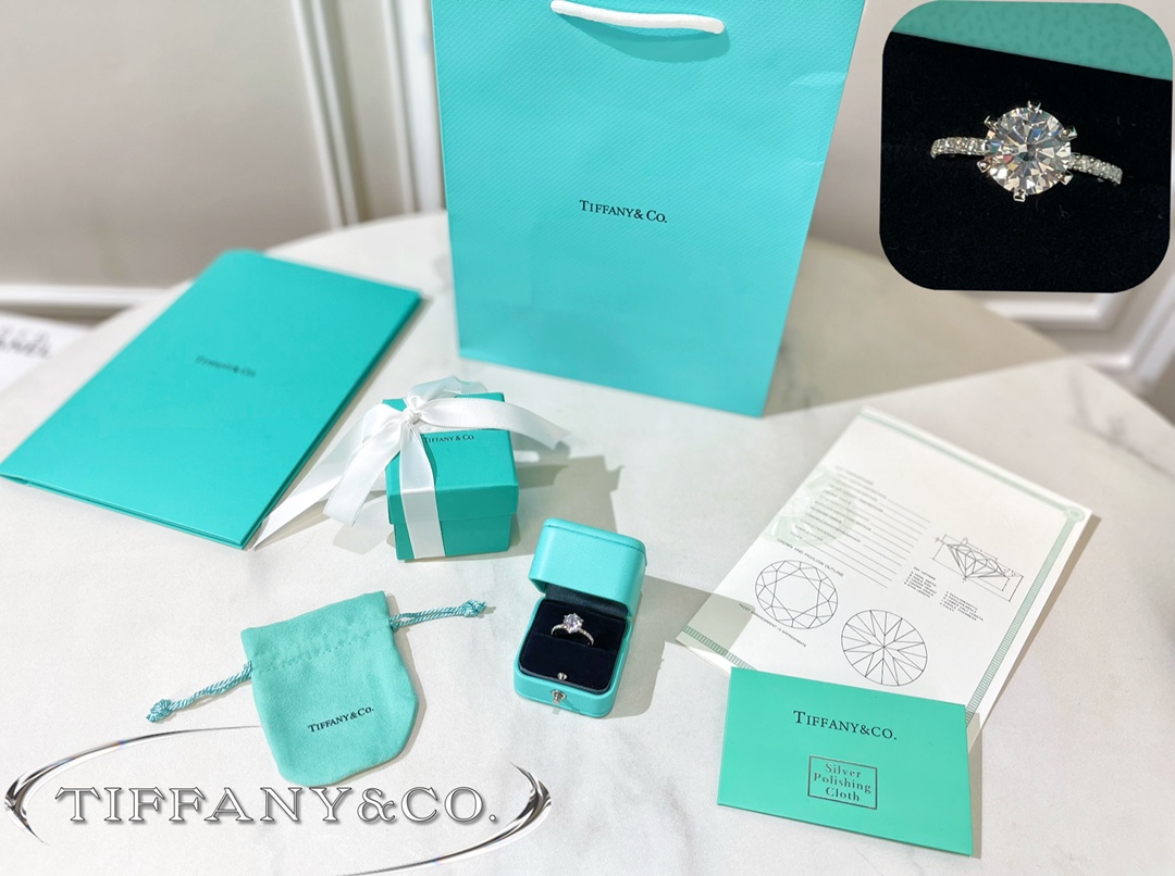 新款☑️TIFFANY& CO.蒂芙尼莫桑钻石戒