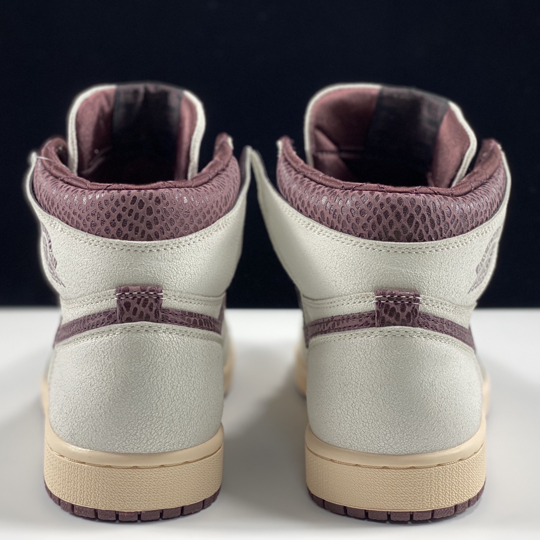 福利特价AMaManierexAirJordan1HighOG灰棕蛇纹DO7097-100尺码40.5-