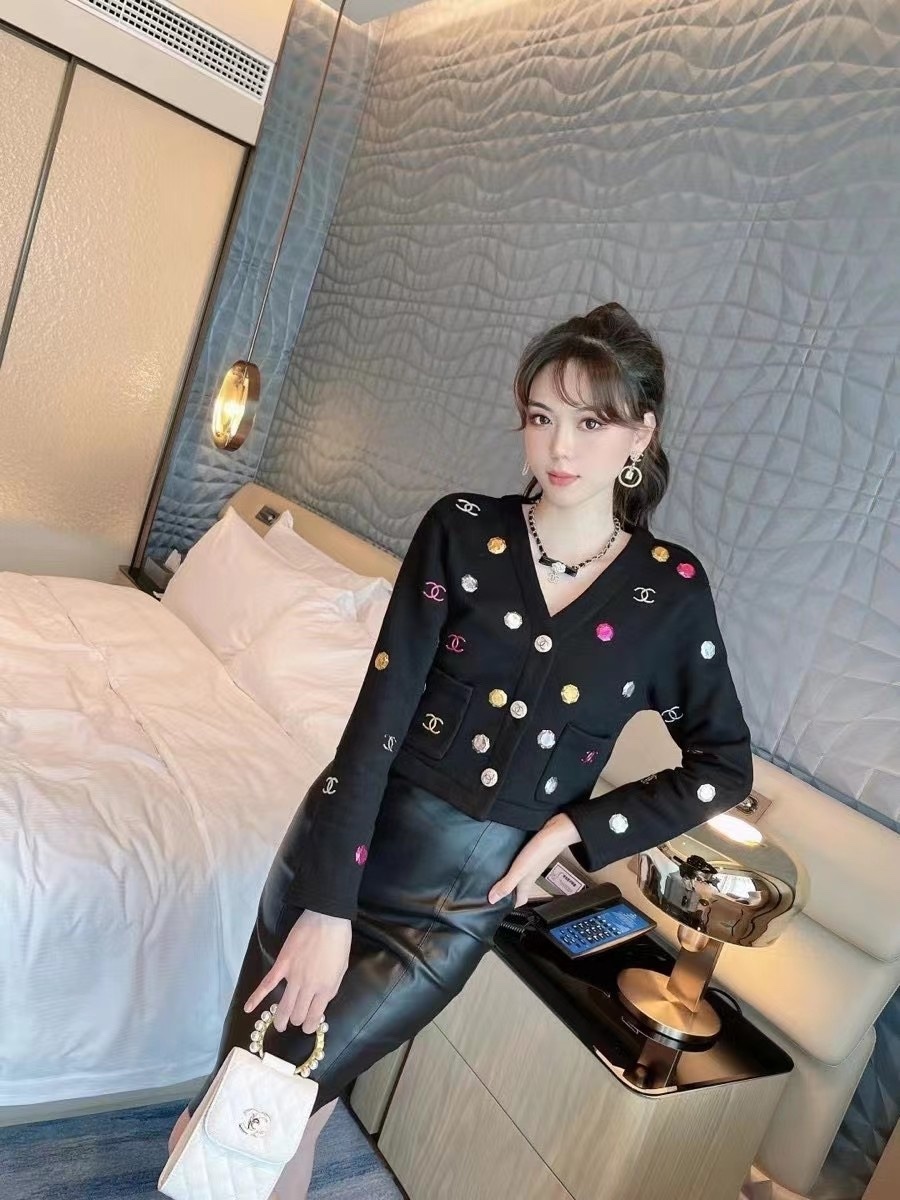 chanel钻石珠宝开衫s肩宽42胸