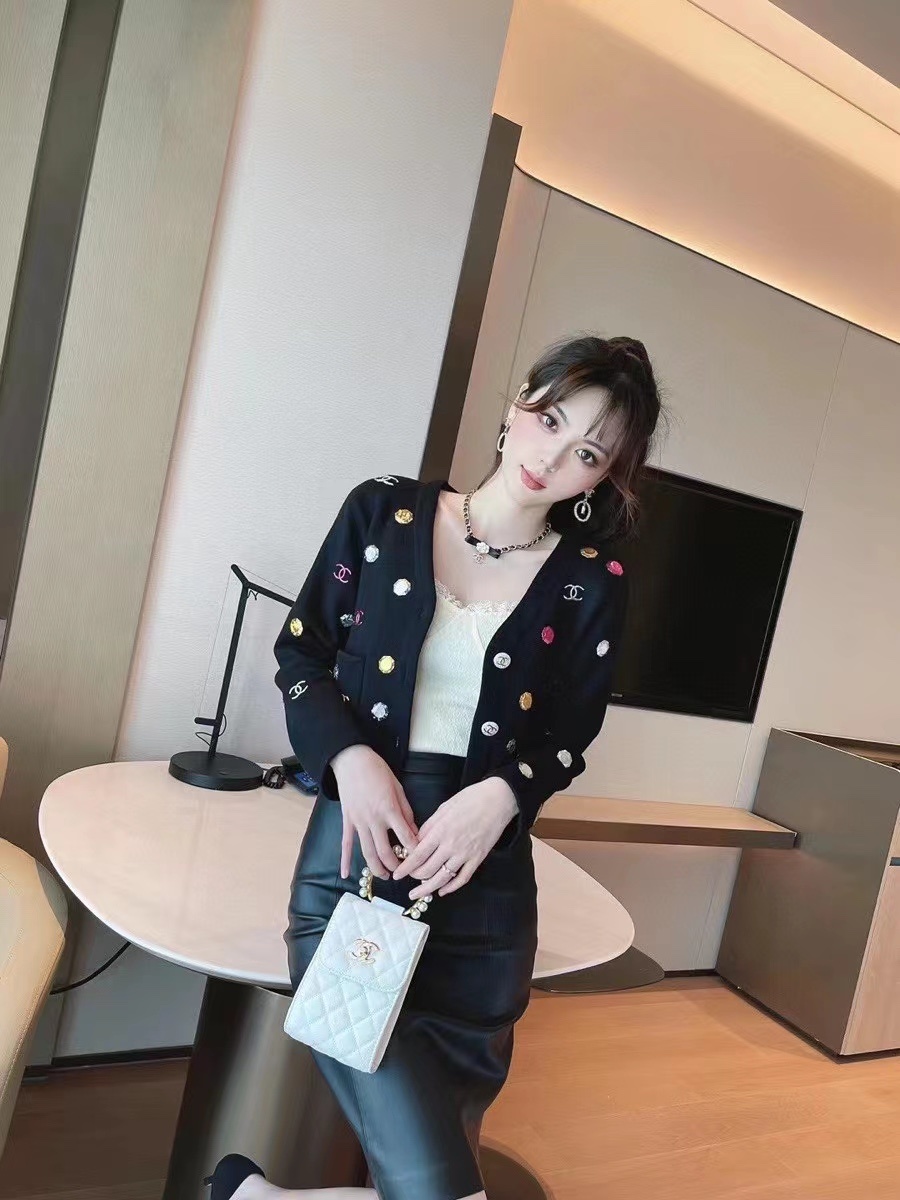 chanel钻石珠宝开衫s肩宽42胸