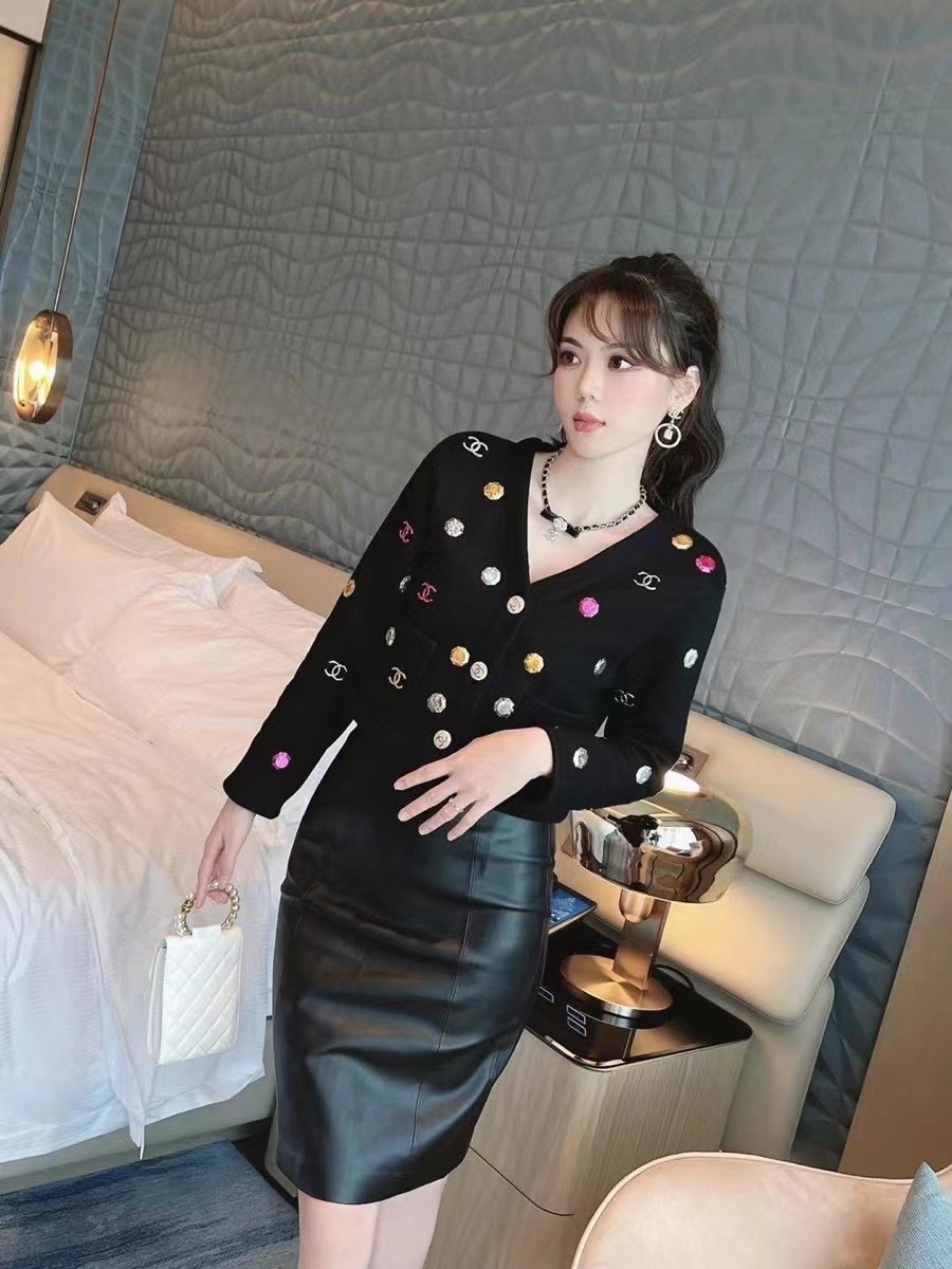 chanel钻石珠宝开衫s肩宽42胸