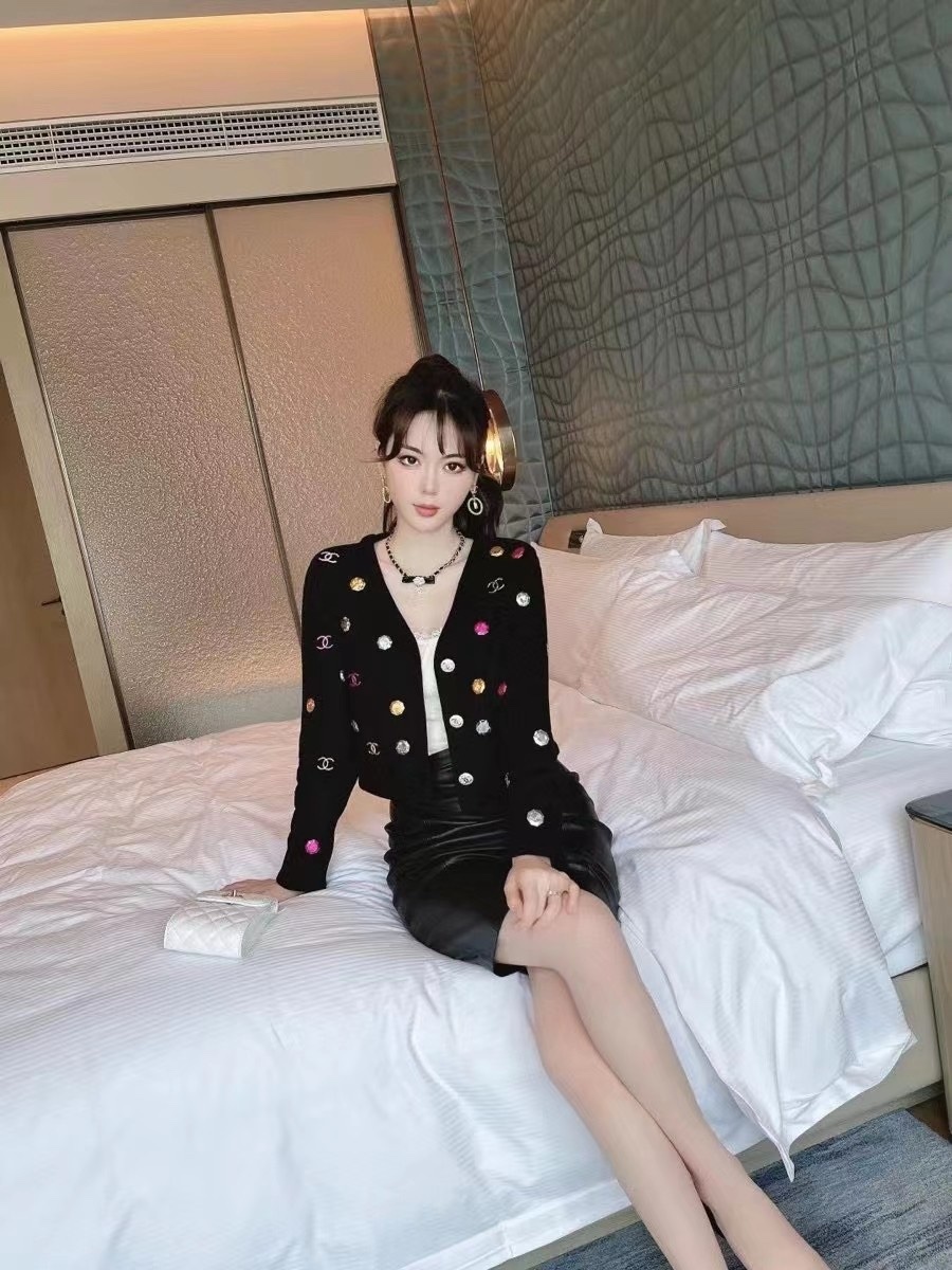chanel钻石珠宝开衫s肩宽42胸