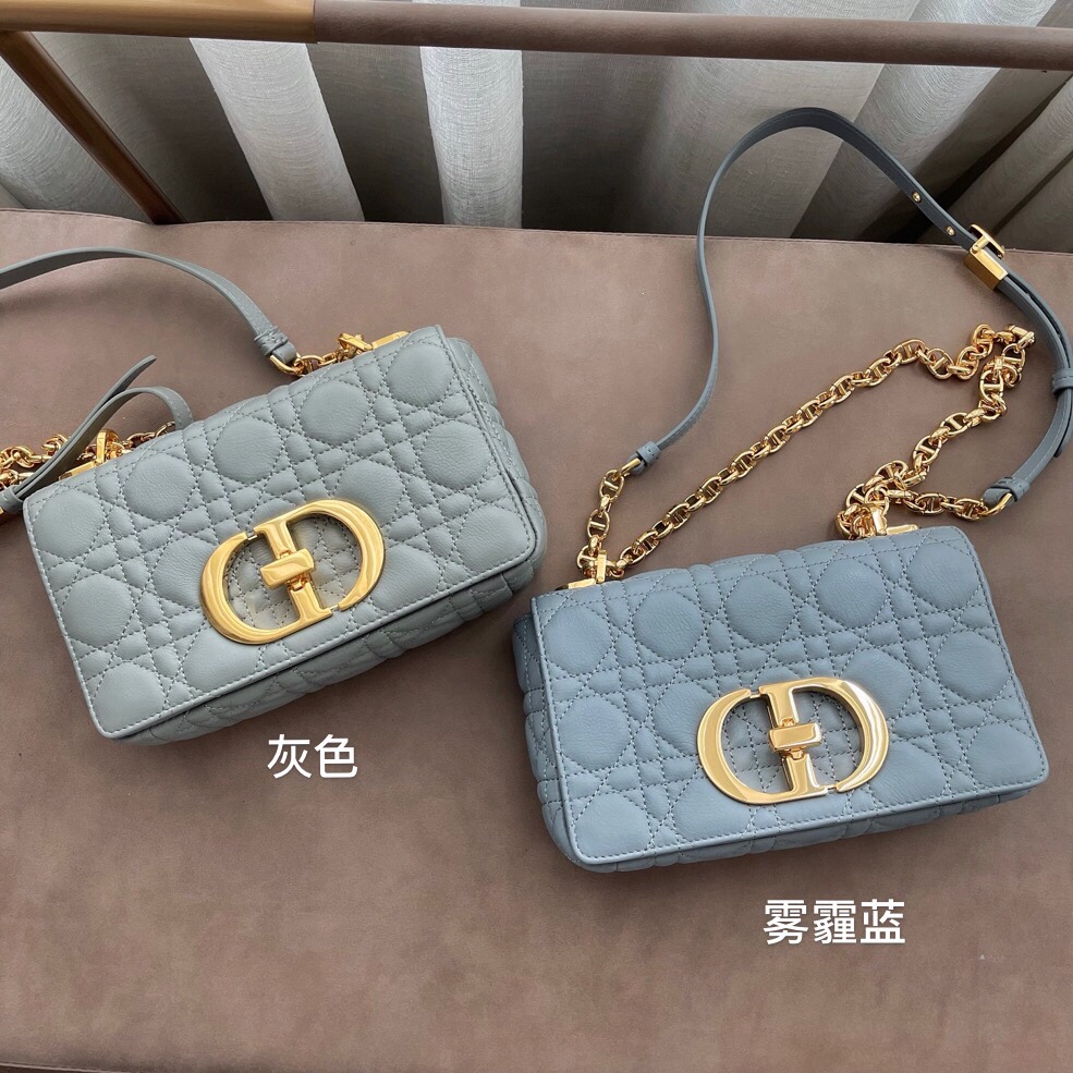 The Quality Replica
 Dior Caro Bags Handbags Blue Grey