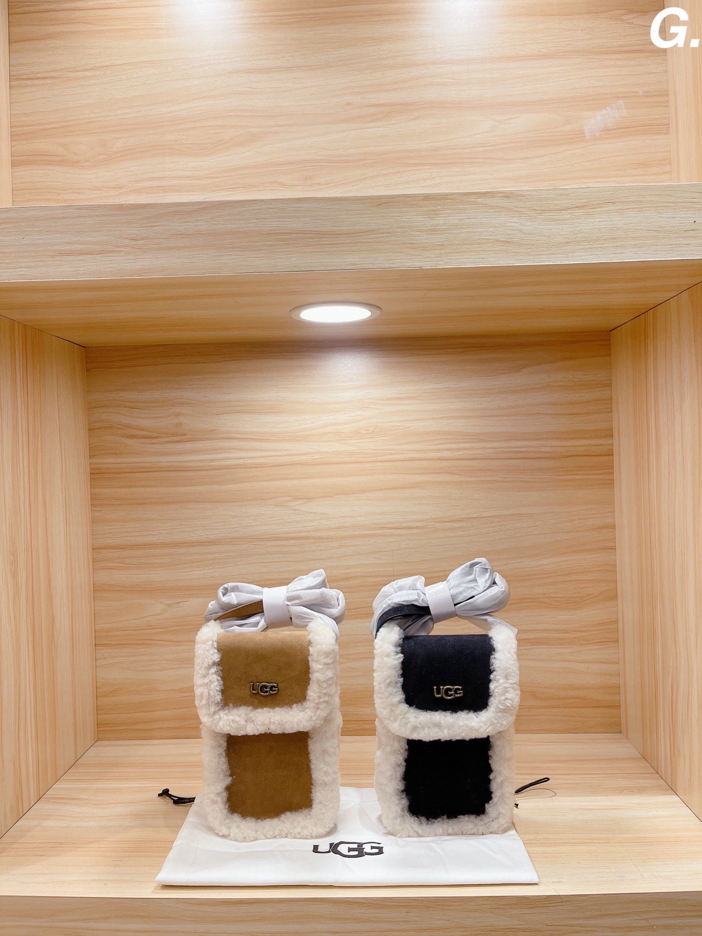 “High-Quality Fairy Bag with Lamb Wool and Two-Skinned Cattle – 12×20 cm Dimensions” - 图片 1