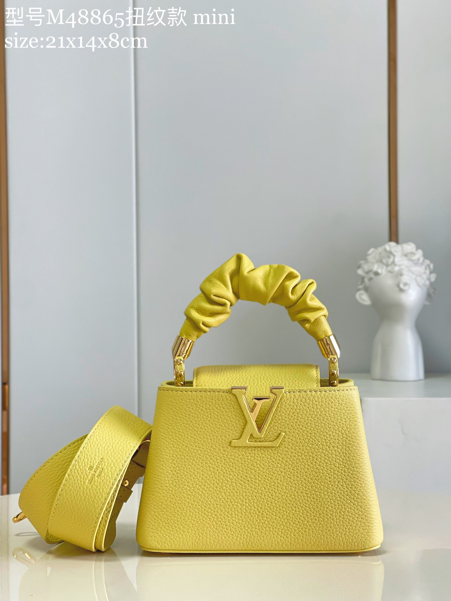 Buy First Copy Replica
 Louis Vuitton LV Capucines Bags Handbags Taurillon Calfskin Cowhide Mini M48865