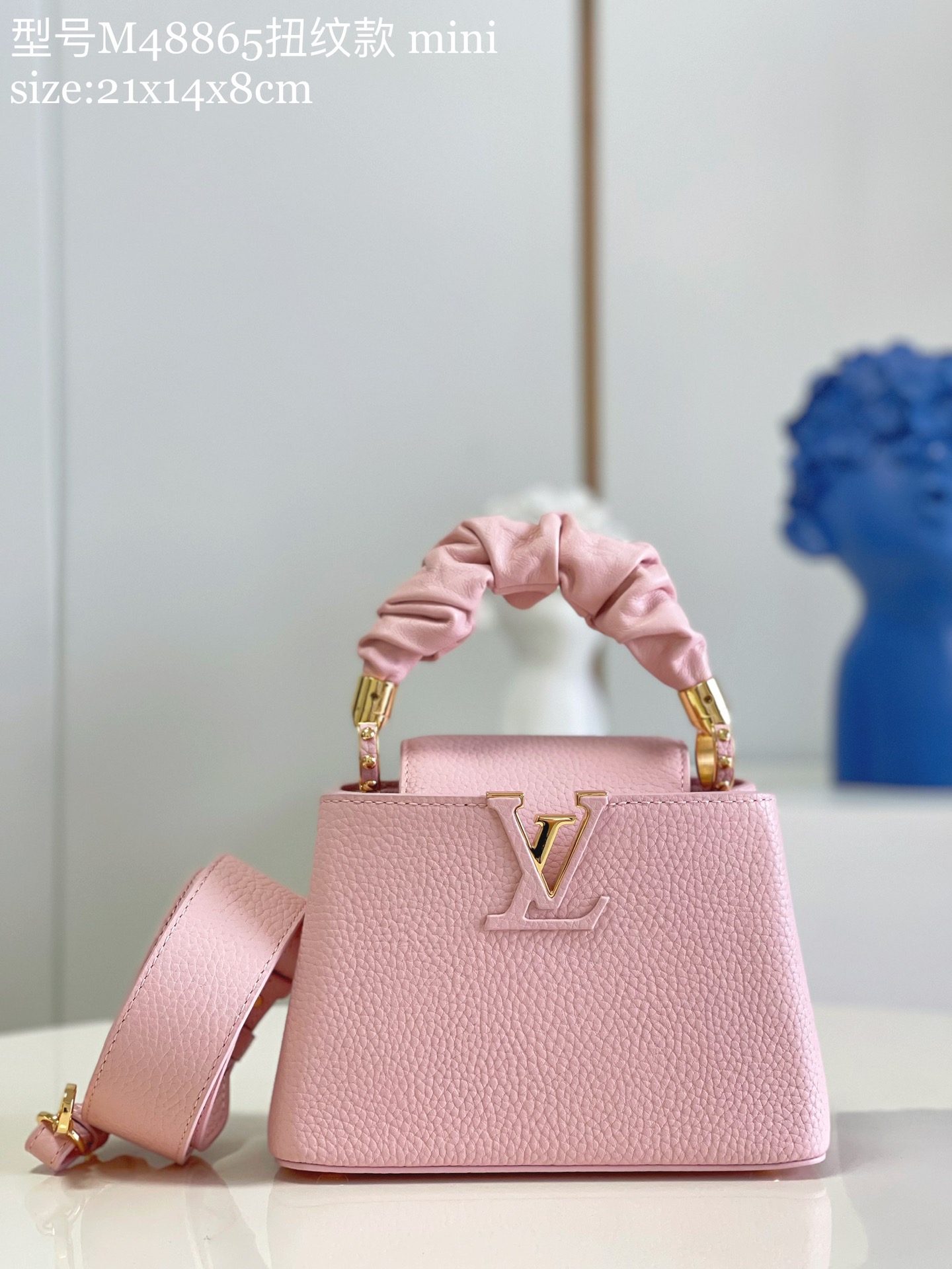 High Quality AAA Replica
 Louis Vuitton LV Capucines Bags Handbags Taurillon Calfskin Cowhide Mini M48865