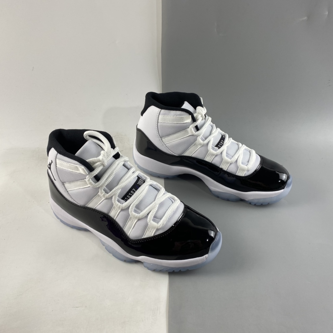 P350  Air Jordan 11Concord aj11 康扣黑白篮球鞋378037-100