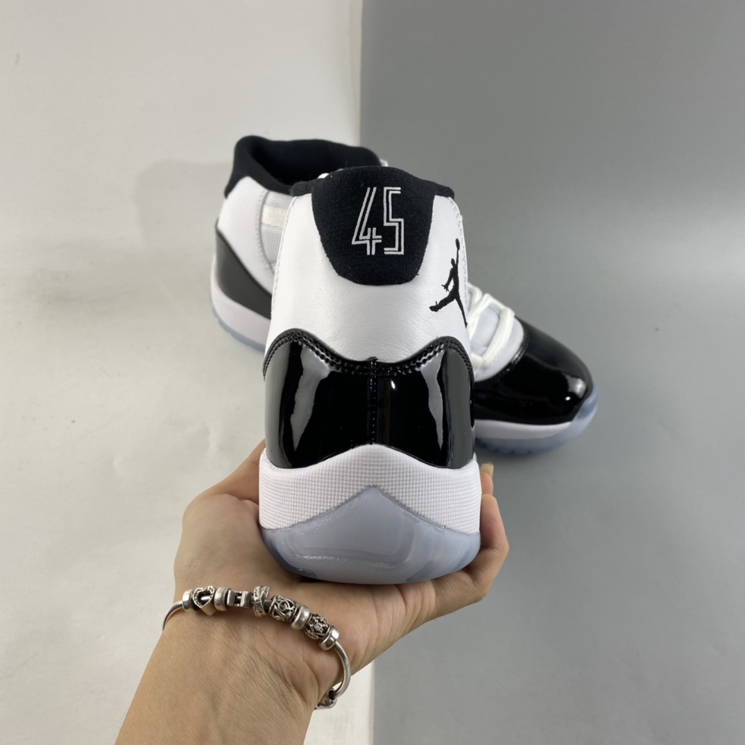 P350  Air Jordan 11Concord aj11 康扣黑白篮球鞋378037-100