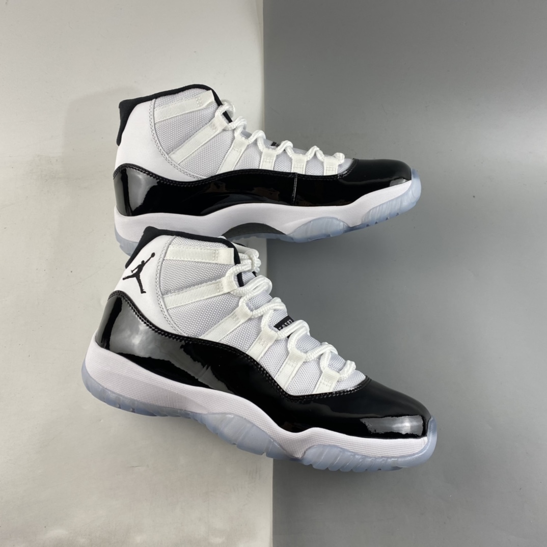 P350  Air Jordan 11Concord aj11 康扣黑白篮球鞋378037-100