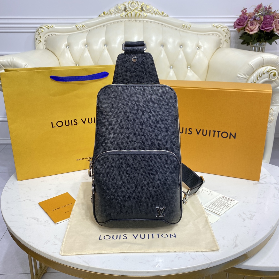 Louis Vuitton LV Avenue Crossbody & Shoulder Bags Black Grey White M30801