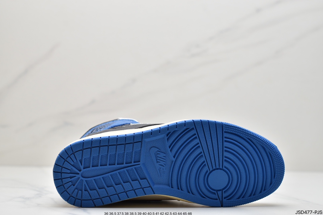 200 Travis Scott x Fragment x Air Jordan 1 Low“Military Blue”闪电倒钩高帮DM7866-140