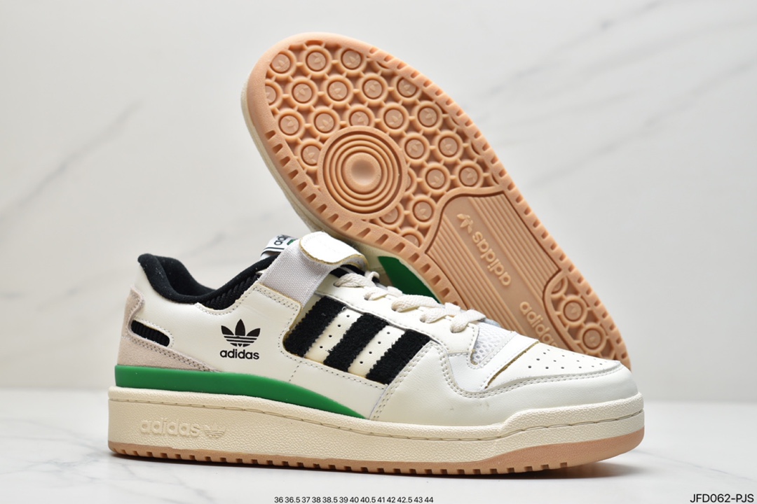 170 阿迪达斯Adidas Forum 84 Low 米白低帮百搭潮流休闲运动板鞋GX3658