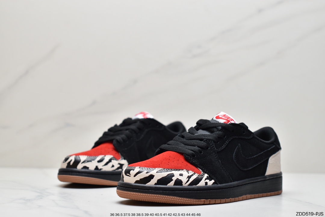 230 乔丹Air Jordan 1 Low低帮AJ1黑红DN3400-001