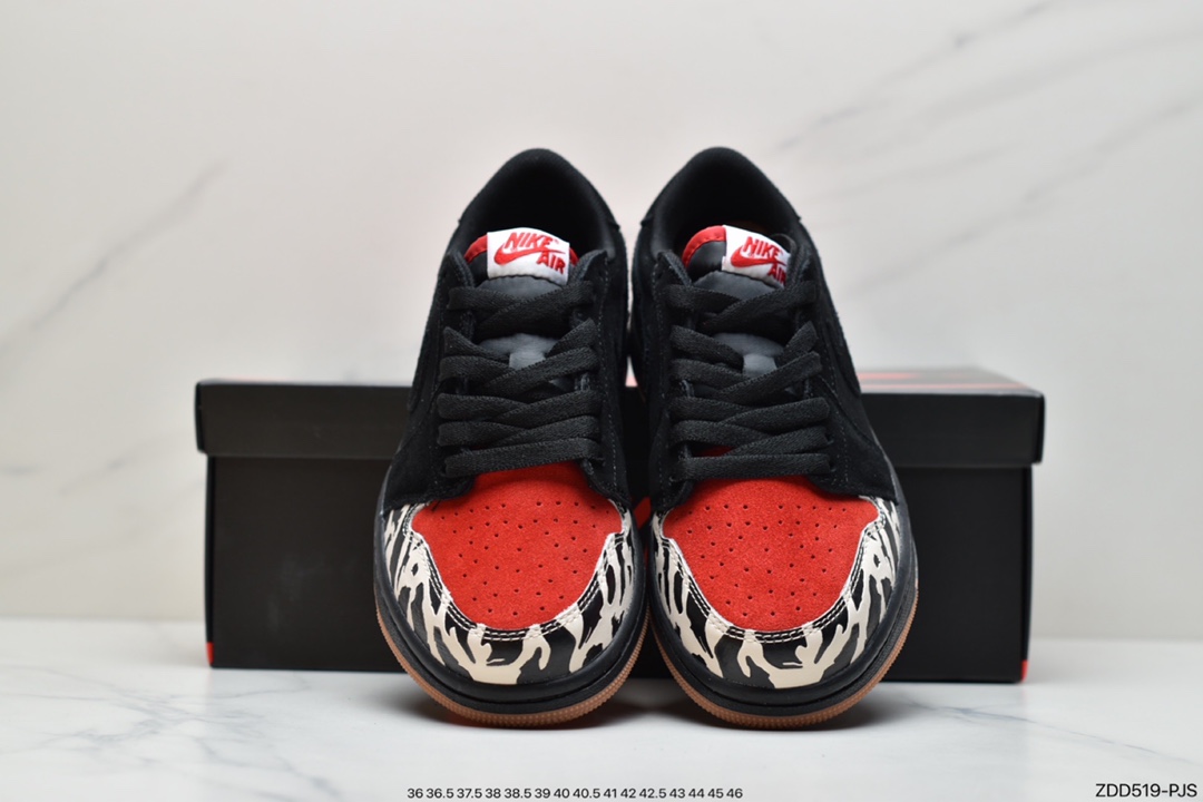 230 乔丹Air Jordan 1 Low低帮AJ1黑红DN3400-001