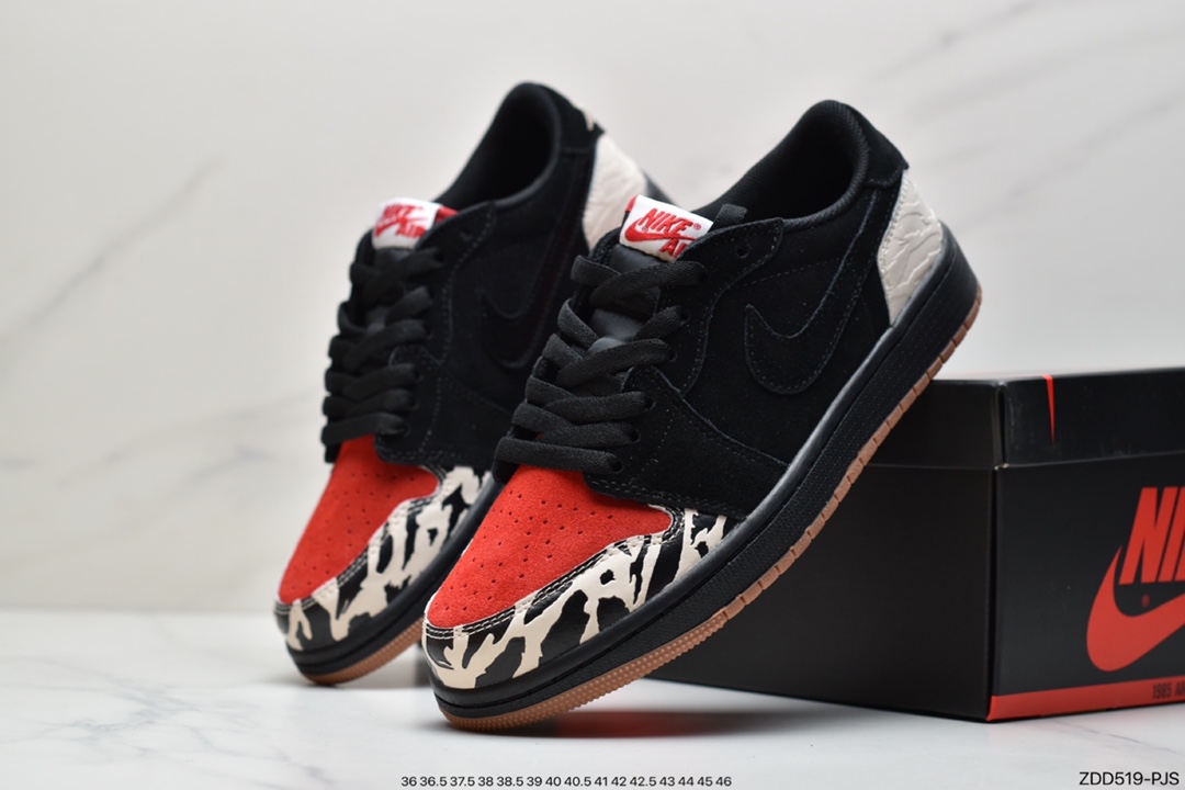 230 乔丹Air Jordan 1 Low低帮AJ1黑红DN3400-001