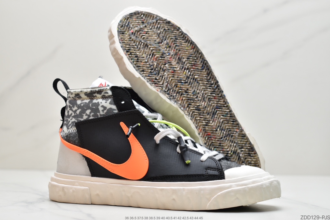230 开拓者 解构 白黑 豹纹 READYMADE x NIKE Blazer Mid  CZ3589-100