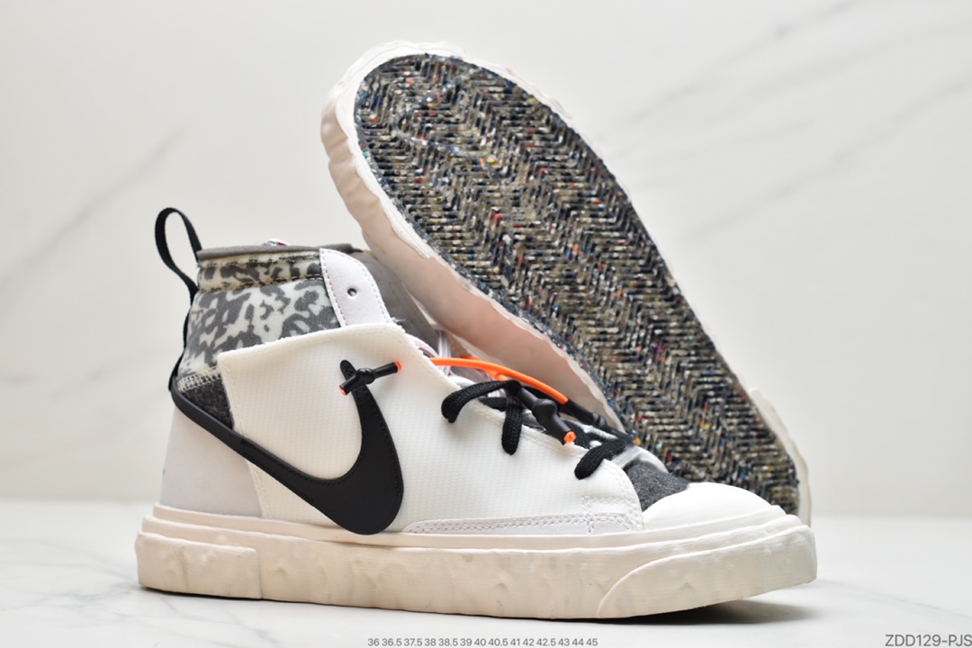 230 开拓者 解构 白黑 豹纹 READYMADE x NIKE Blazer Mid  CZ3589-100
