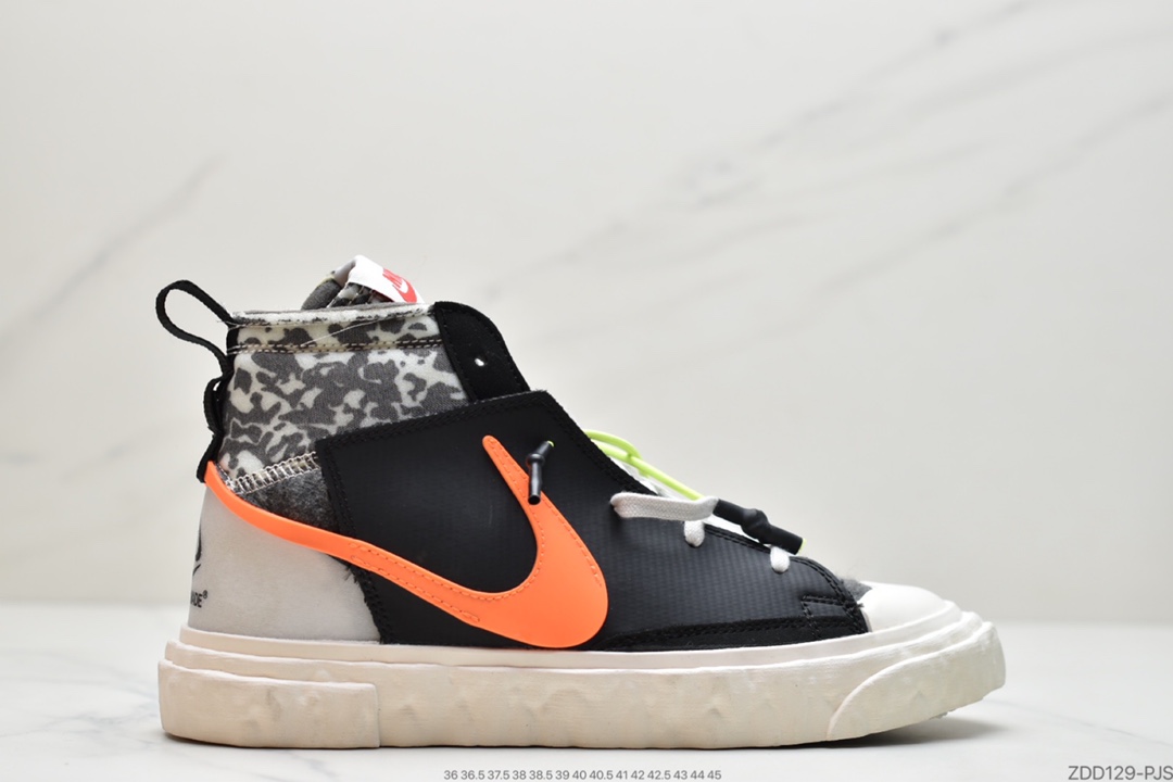 230 开拓者 解构 白黑 豹纹 READYMADE x NIKE Blazer Mid  CZ3589-100