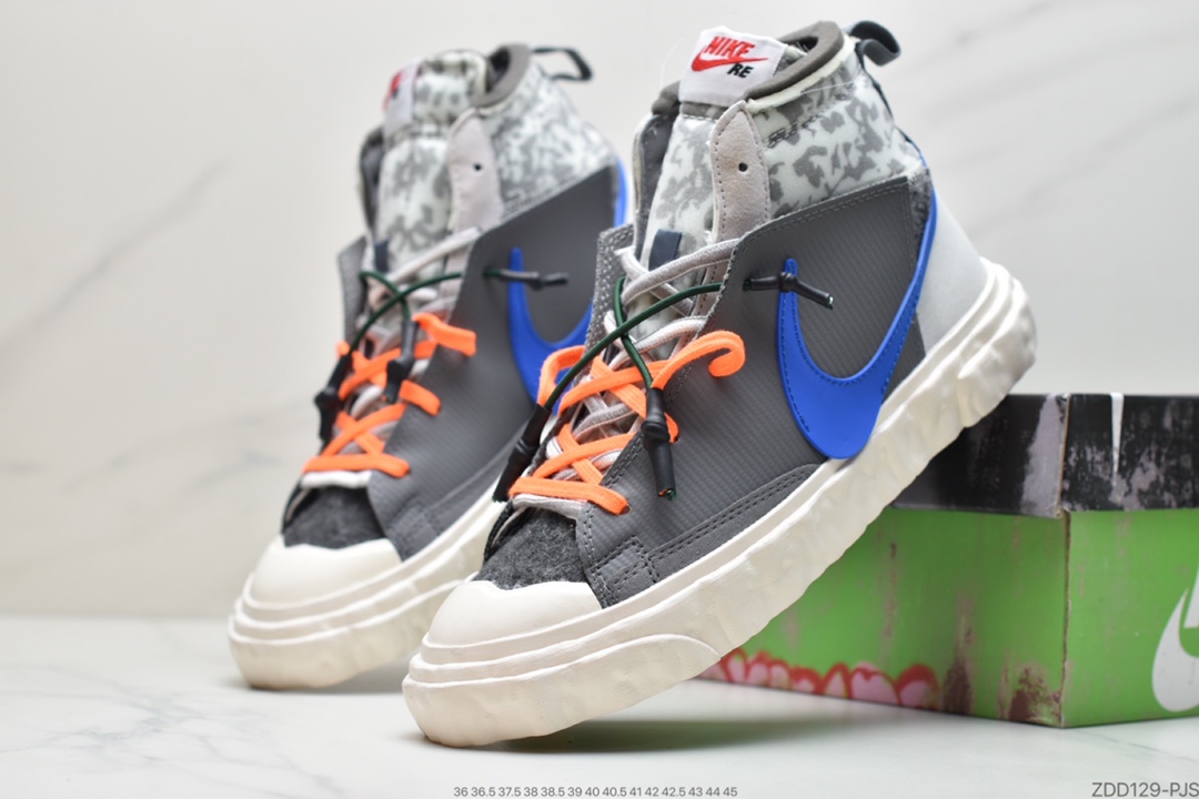 230 开拓者 解构 白黑 豹纹 READYMADE x NIKE Blazer Mid  CZ3589-100