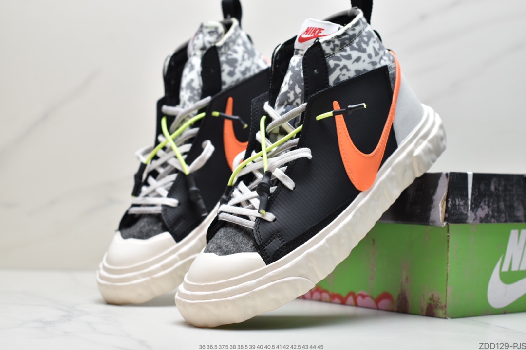 230 开拓者 解构 白黑 豹纹 READYMADE x NIKE Blazer Mid  CZ3589-100