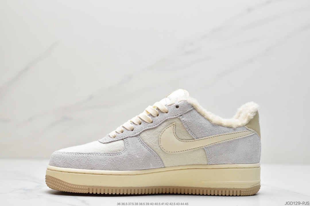 180 耐克Nike Air Force 1 Low  加绒空军一号低帮百搭休闲运动板鞋DO7195-025