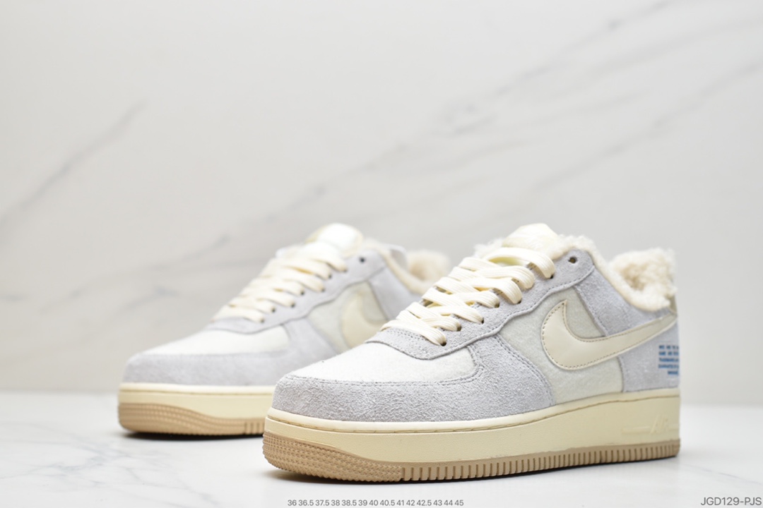 180 耐克Nike Air Force 1 Low  加绒空军一号低帮百搭休闲运动板鞋DO7195-025