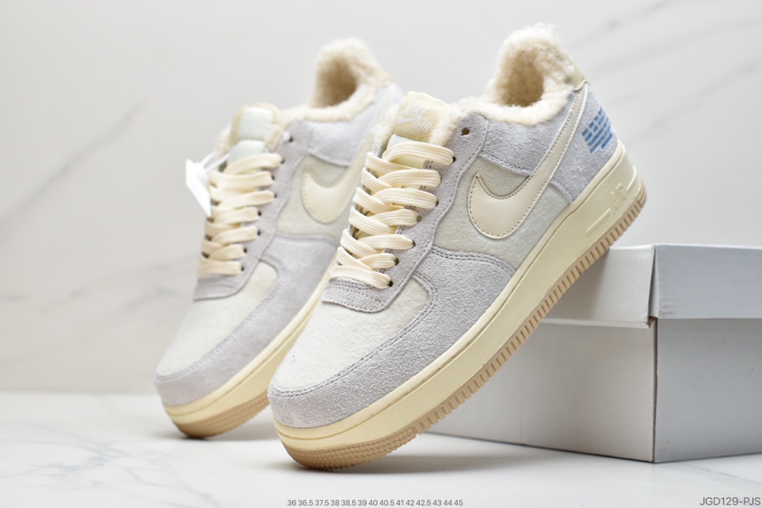 180 耐克Nike Air Force 1 Low  加绒空军一号低帮百搭休闲运动板鞋DO7195-025