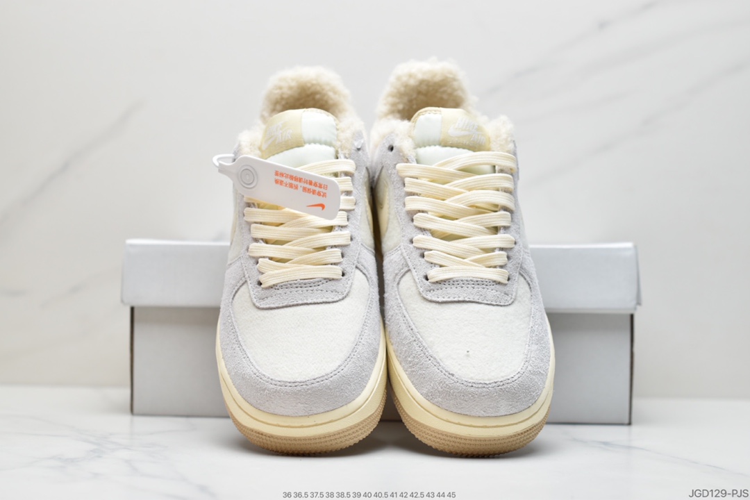 180 耐克Nike Air Force 1 Low  加绒空军一号低帮百搭休闲运动板鞋DO7195-025