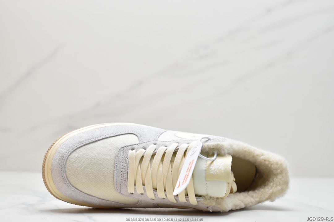 180 耐克Nike Air Force 1 Low  加绒空军一号低帮百搭休闲运动板鞋DO7195-025