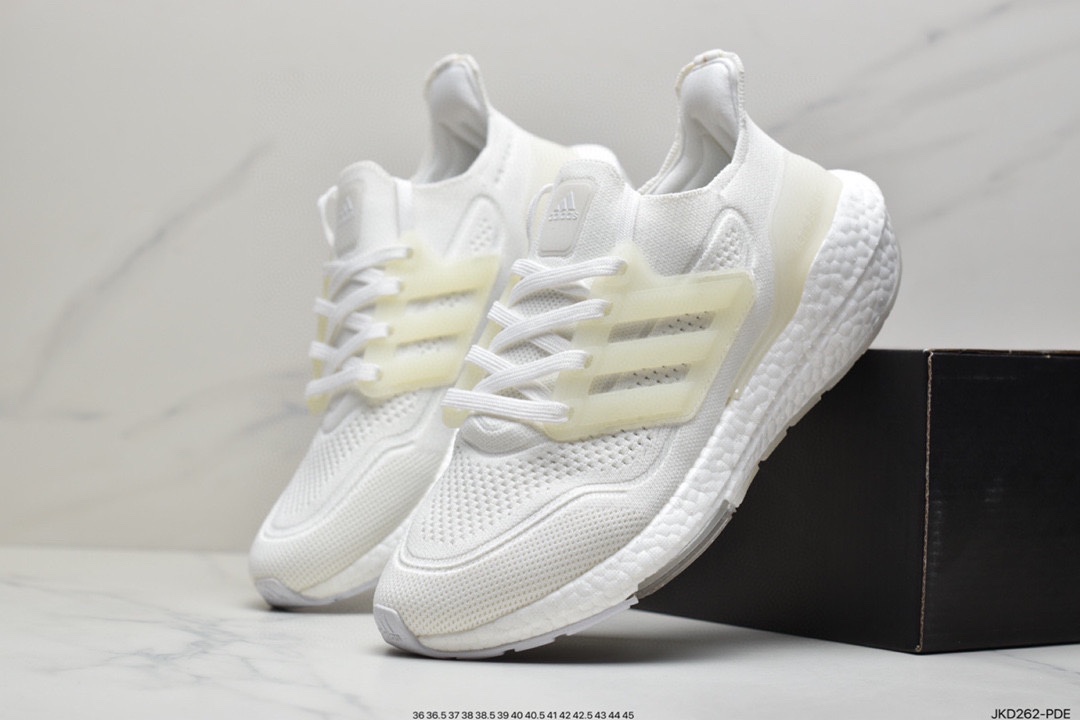 160 Adidas Ultra Boost 21 Consortium FY0371 阿迪达斯新款厚底爆米花跑鞋FC0881