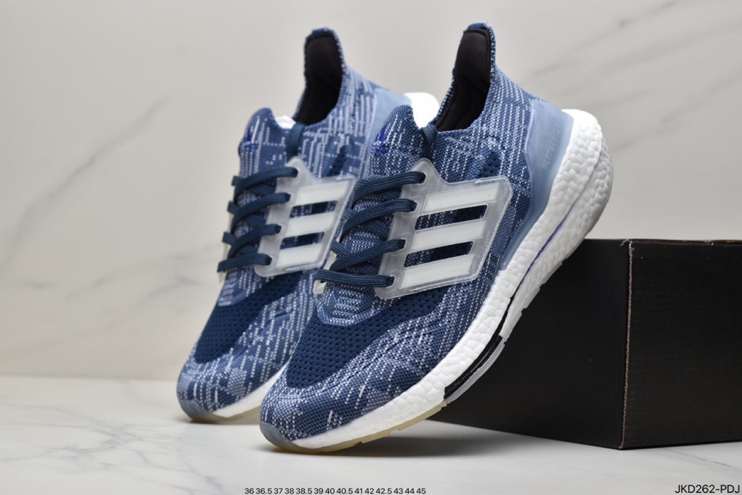 160 Adidas Ultra Boost 21 Consortium FY0371 阿迪达斯新款厚底爆米花跑鞋FC0881