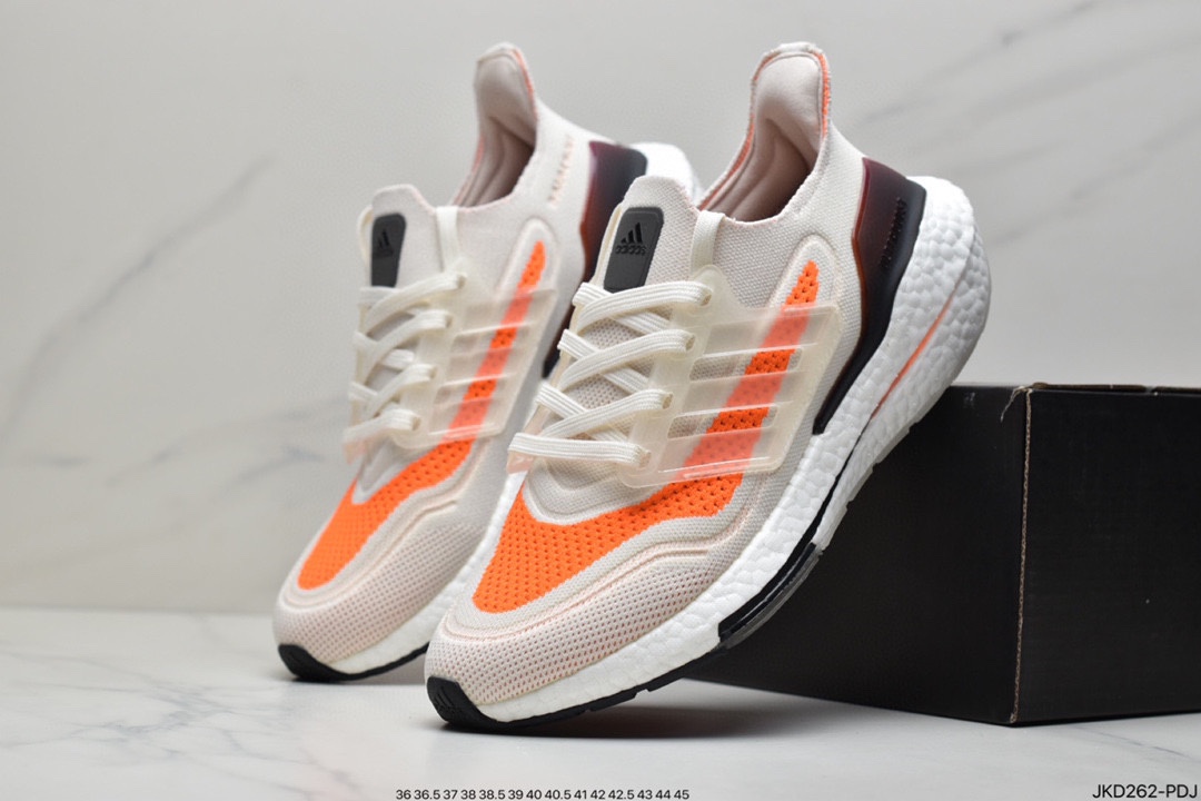 160 Adidas Ultra Boost 21 Consortium FY0371 阿迪达斯新款厚底爆米花跑鞋FC0881